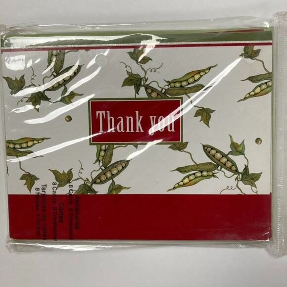 Studio18 Thank You Cards Peas in a Pod 8 cards and envelopes IG54699 - Picture 1 of 3